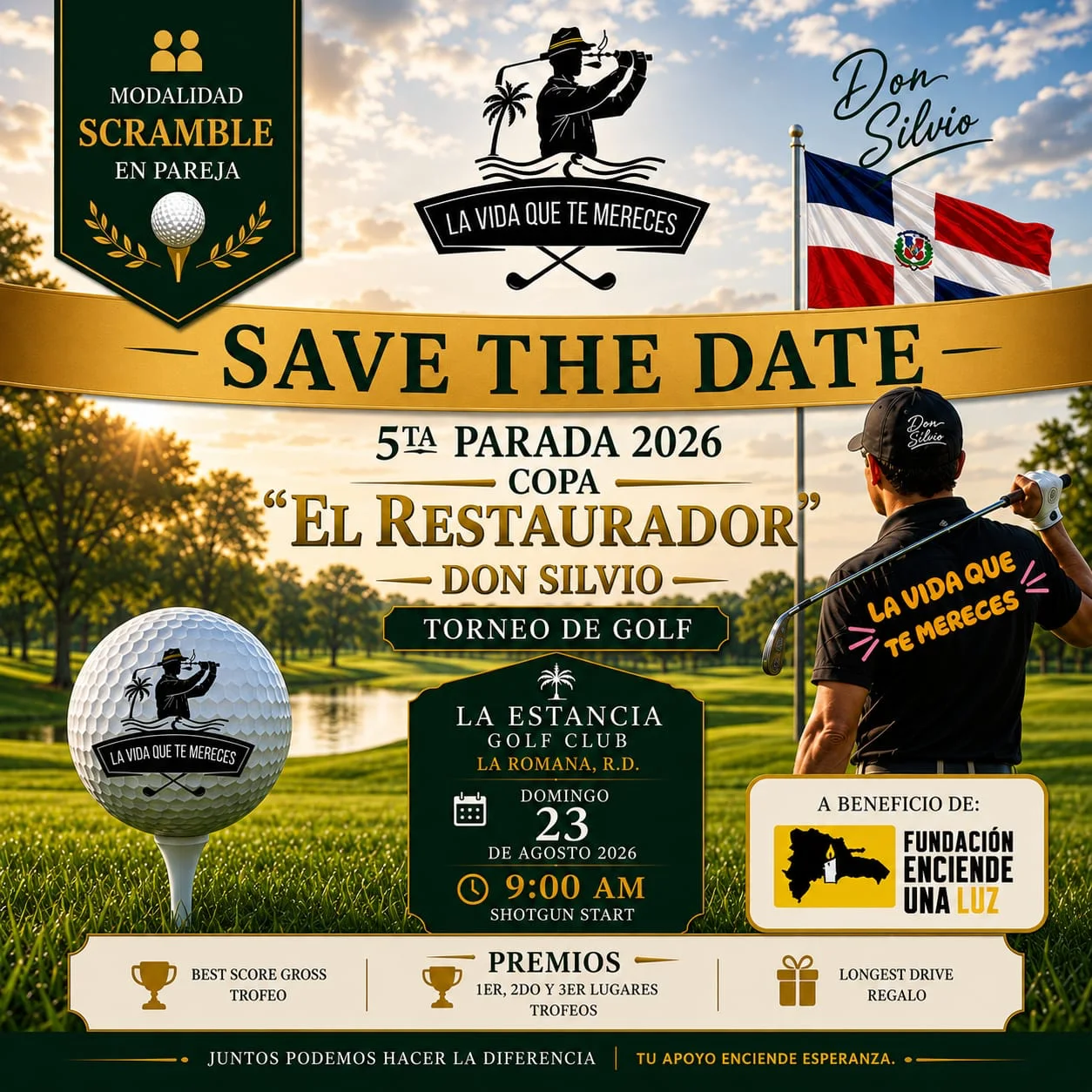 Afiche oficial de la Copa El Restaurador Don Silvio